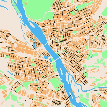 Map of Novosibirsk